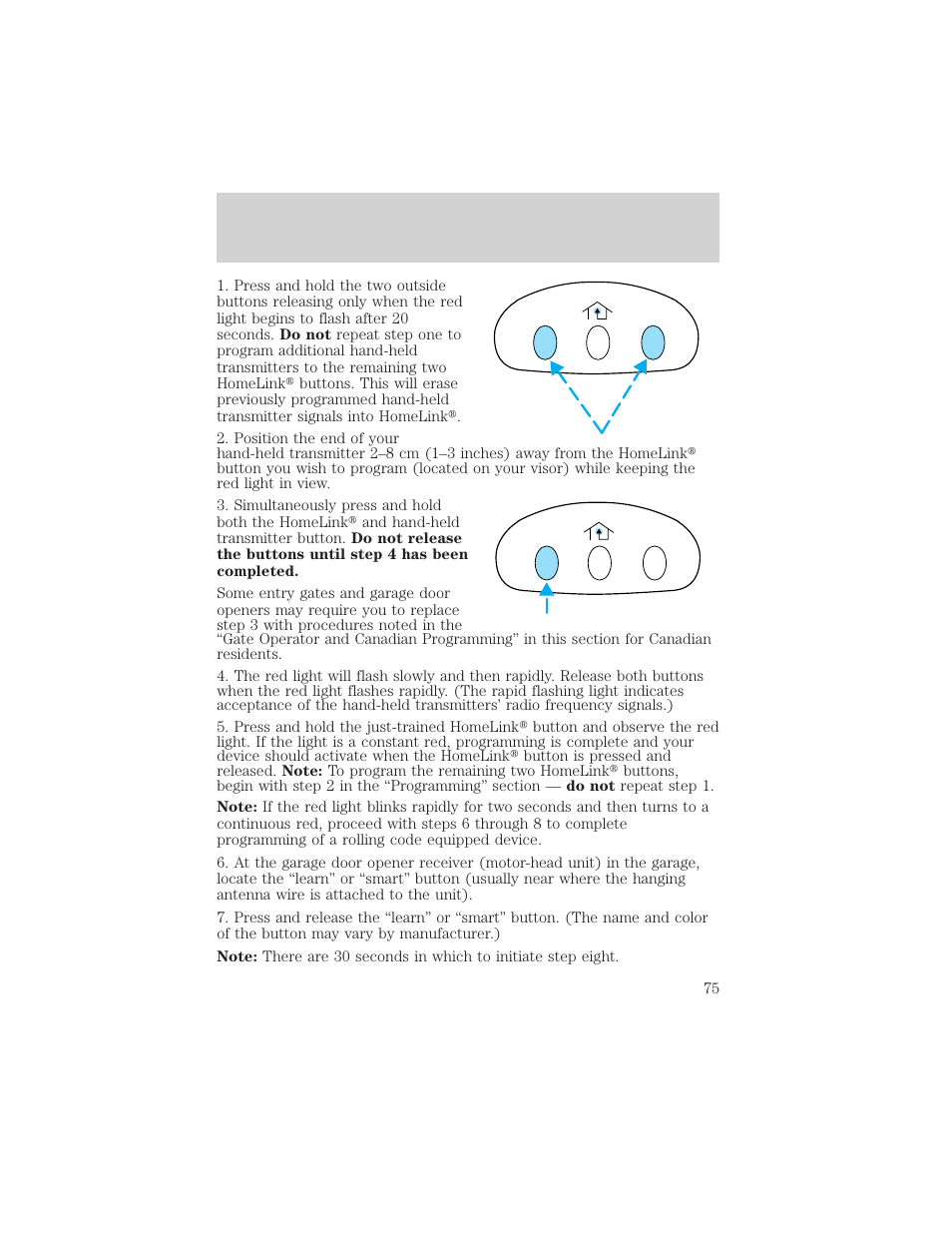 Driver controls | FORD 2004 Freestar v.2 User Manual | Page 76 / 289