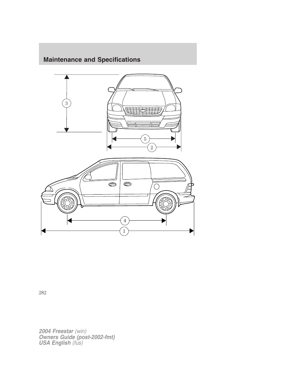 FORD 2004 Freestar v.3 User Manual | Page 282 / 296