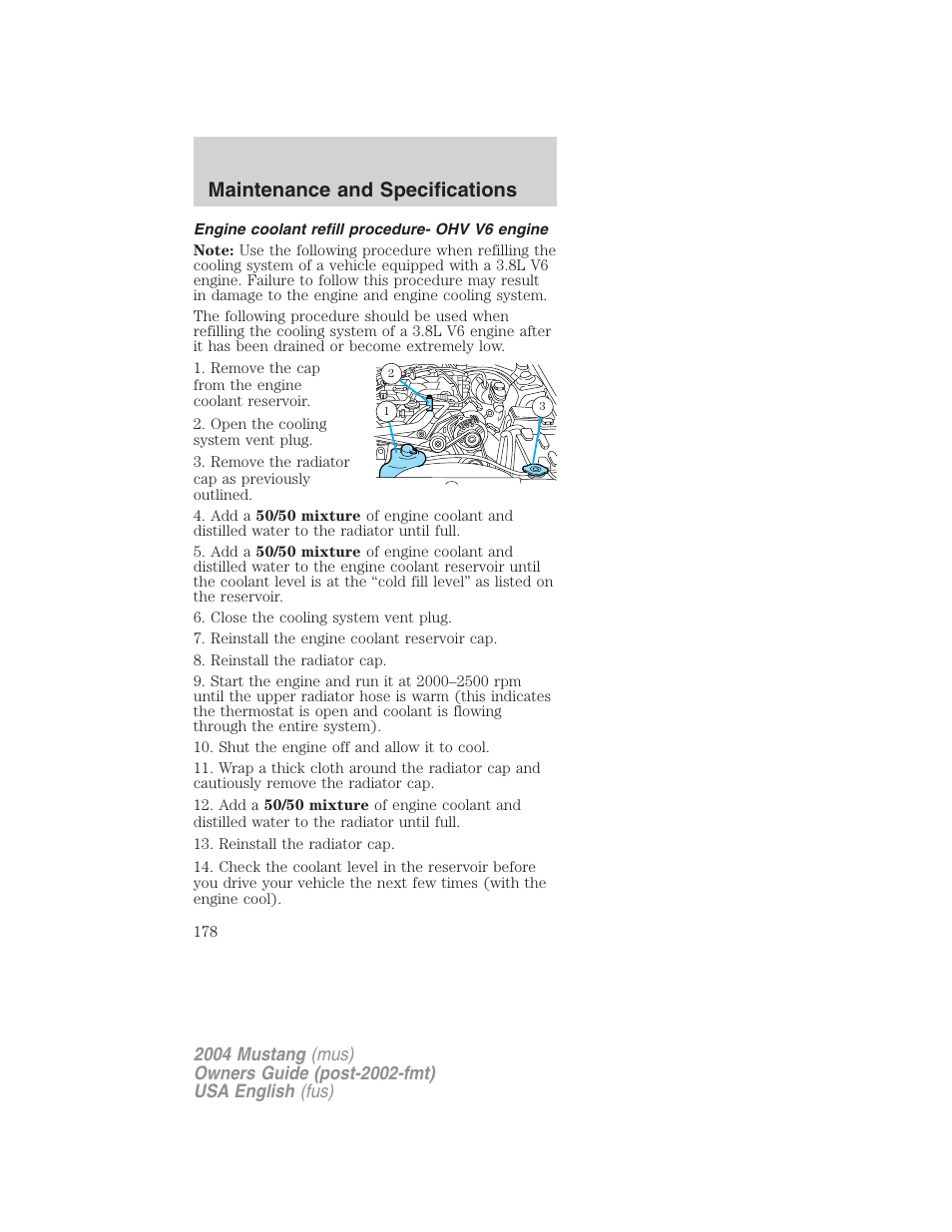 Maintenance and specifications | FORD 2004 Mustang v.1 User Manual | Page 178 / 240