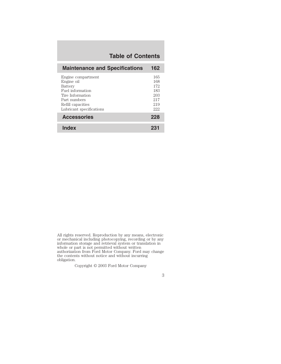 FORD 2004 Mustang v.2 User Manual | Page 3 / 240