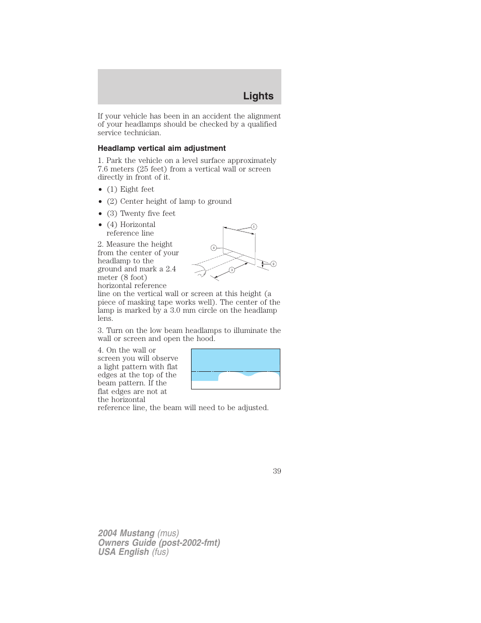 Lights | FORD 2004 Mustang v.2 User Manual | Page 39 / 240