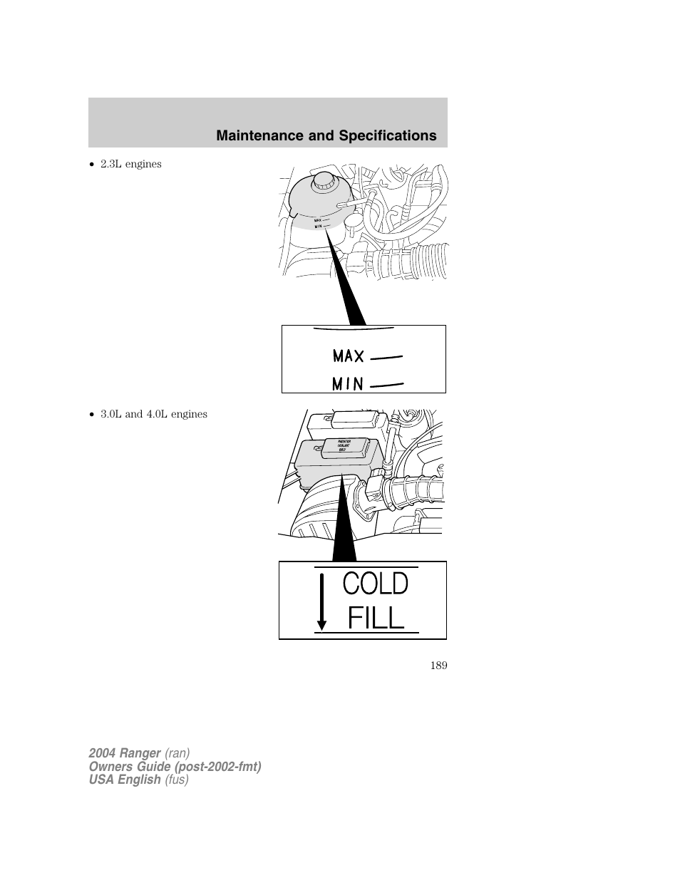 FORD 2004 Ranger v.1 User Manual | Page 189 / 248