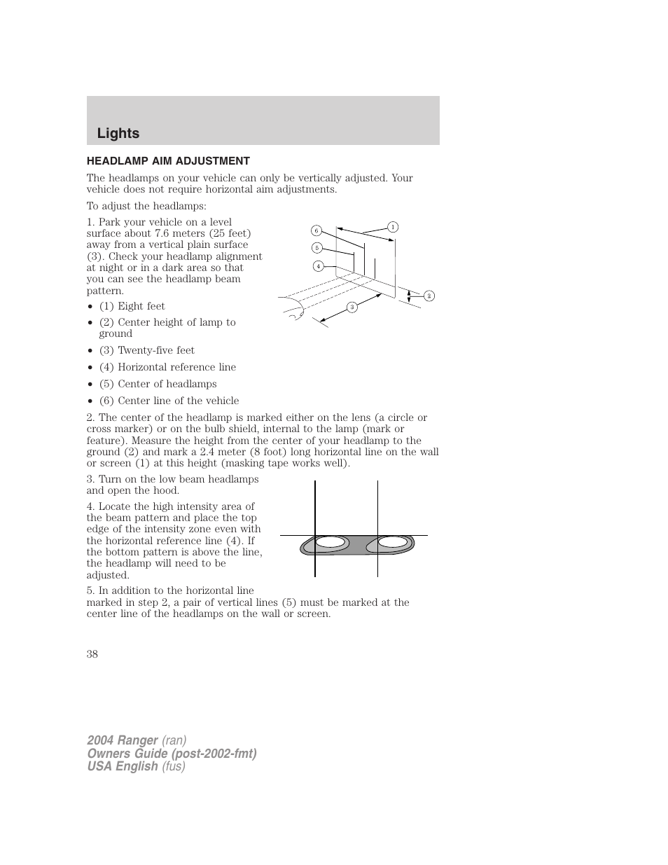 Lights | FORD 2004 Ranger v.2 User Manual | Page 38 / 248