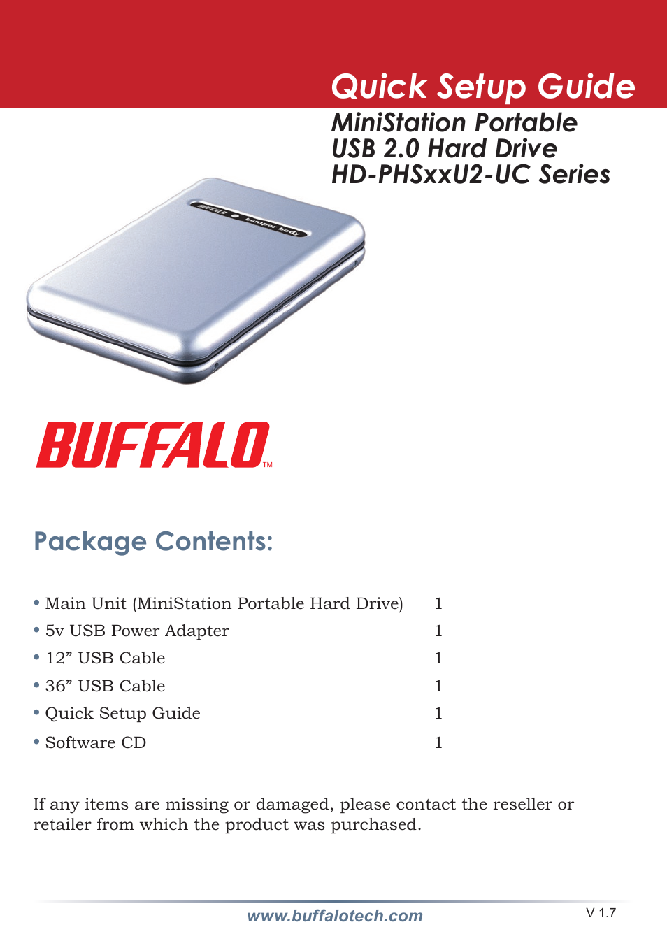 Buffalo Technology HD-PHSXXU2-UC User Manual | 11 pages