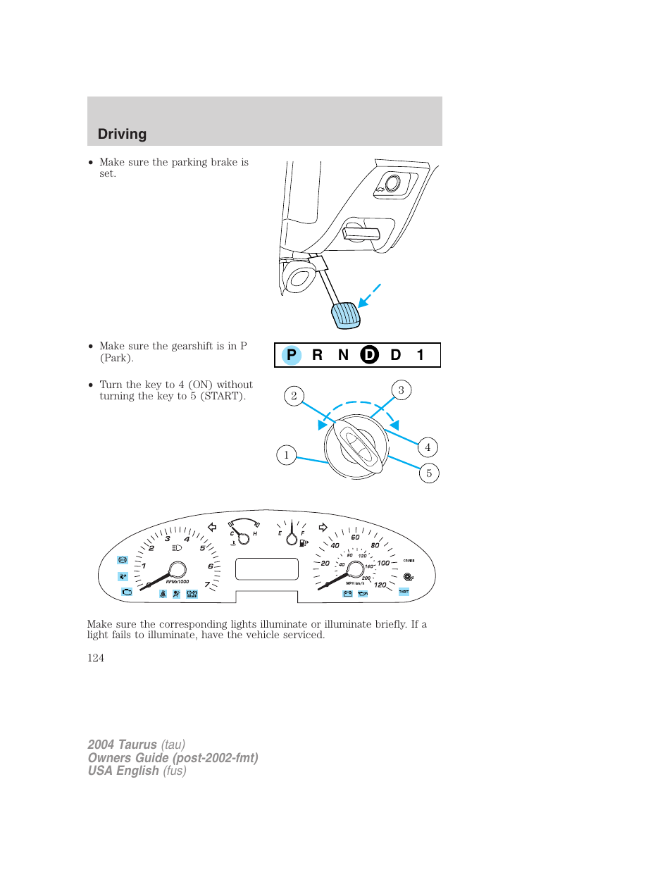 FORD 2004 Taurus v.1 User Manual | Page 124 / 240