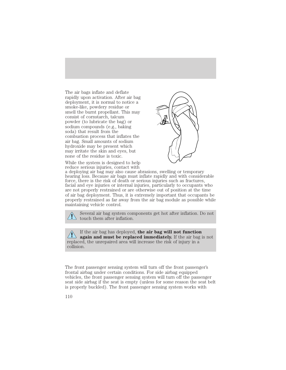 Seating and safety restraints | FORD 2004 Taurus v.2 User Manual | Page 110 / 248