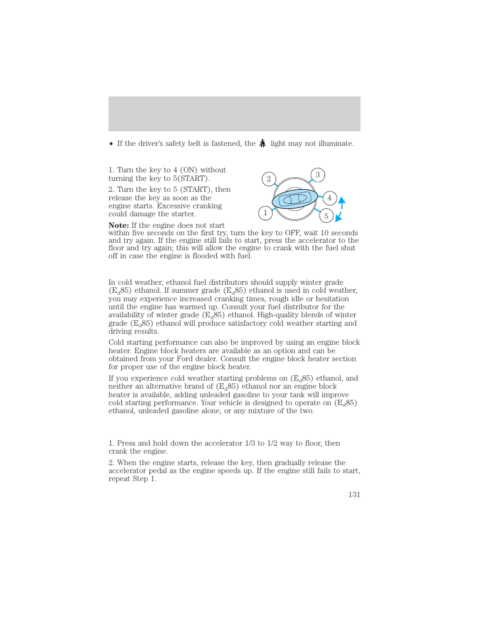 Driving | FORD 2004 Taurus v.2 User Manual | Page 131 / 248