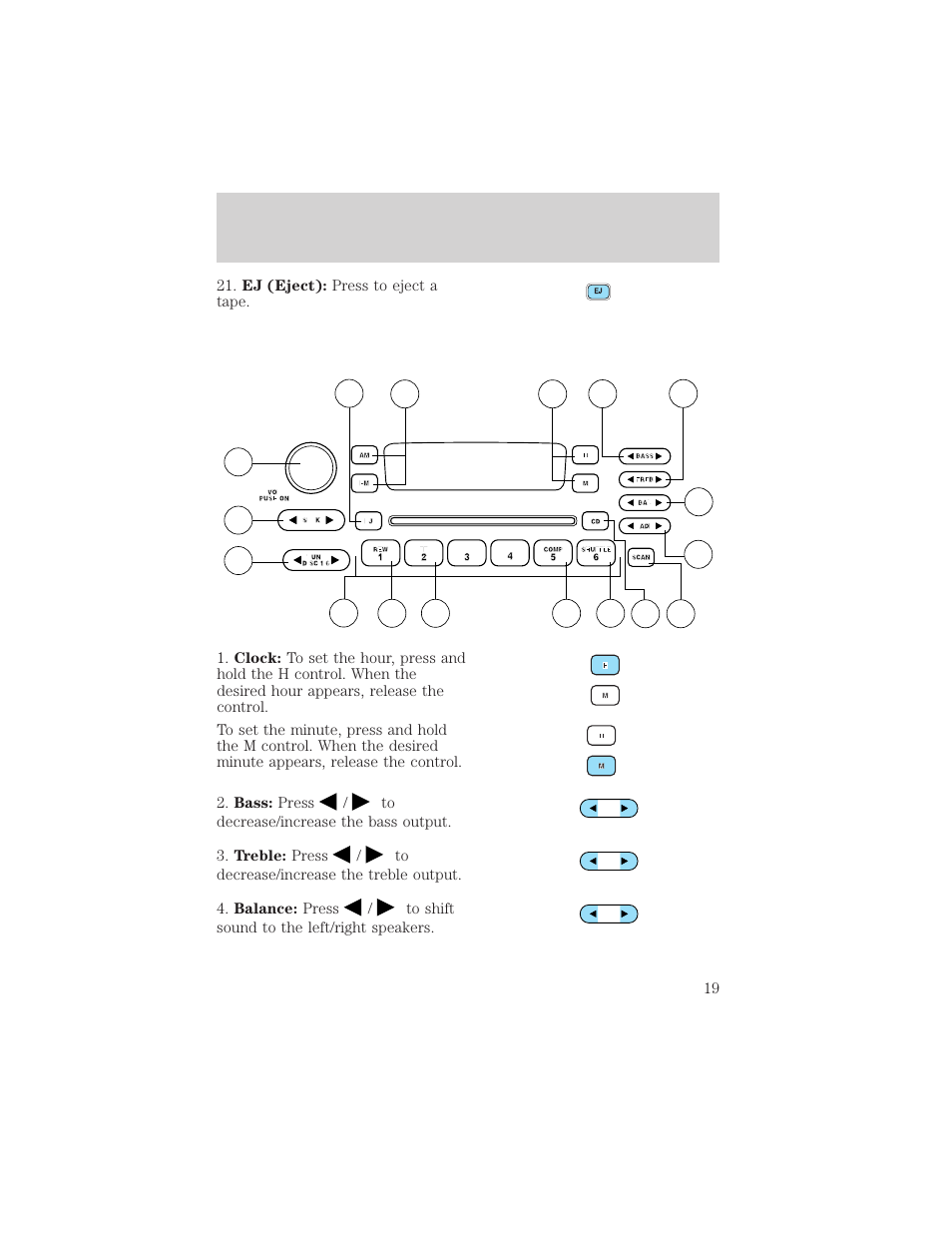 Entertainment systems | FORD 2004 Taurus v.2 User Manual | Page 19 / 248