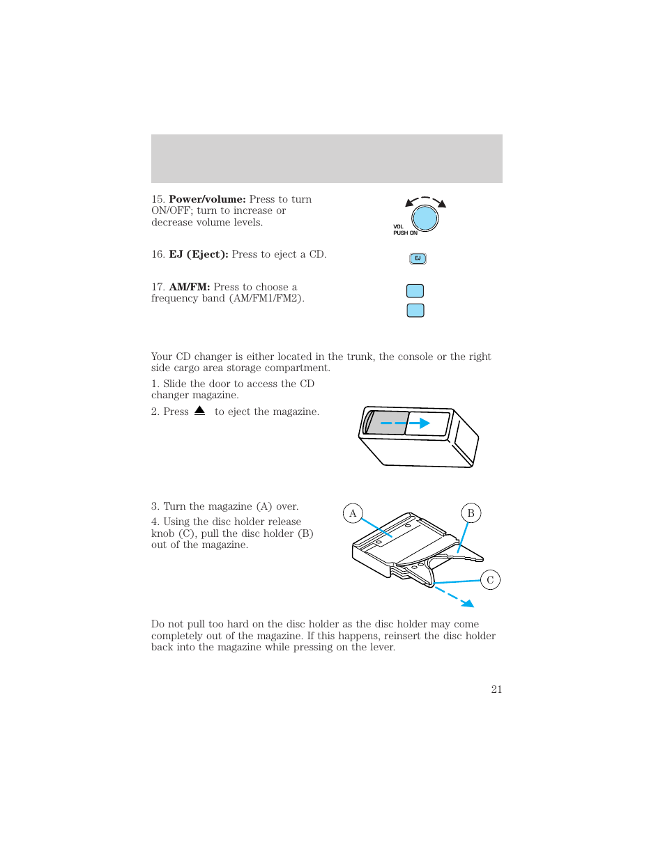 Entertainment systems | FORD 2004 Taurus v.2 User Manual | Page 21 / 248
