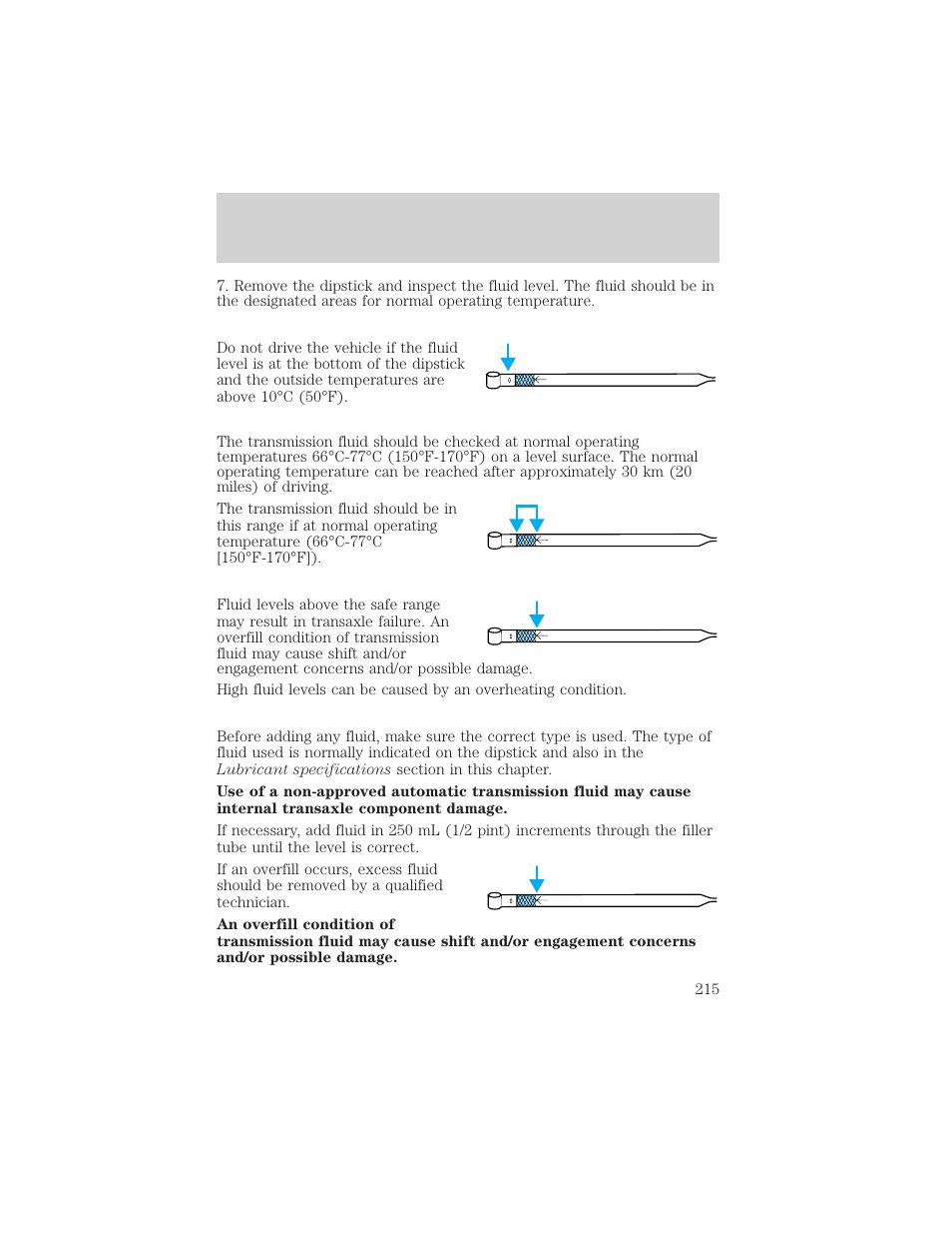Maintenance and specifications | FORD 2004 Taurus v.2 User Manual | Page 215 / 248