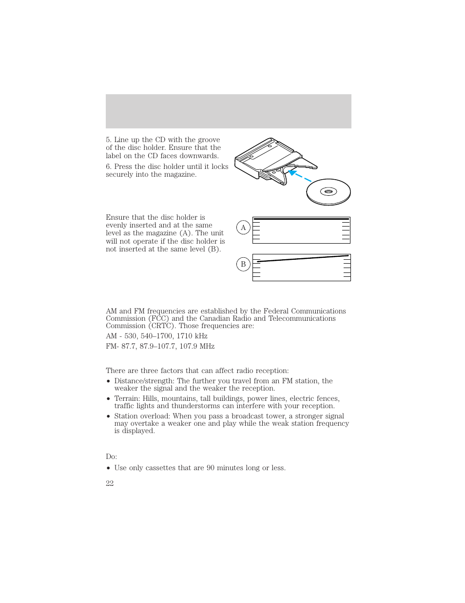 Entertainment systems | FORD 2004 Taurus v.2 User Manual | Page 22 / 248