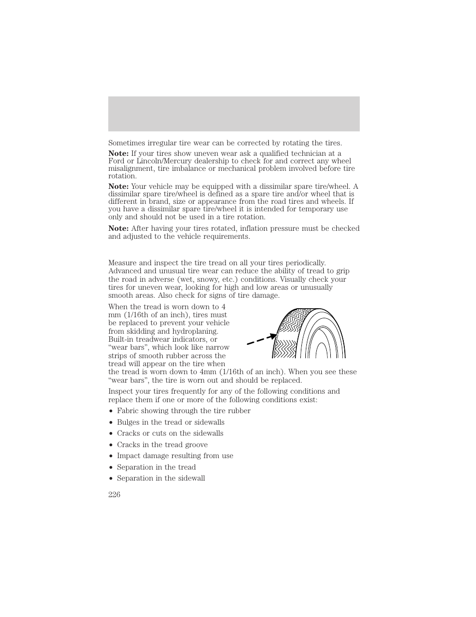 Maintenance and specifications | FORD 2004 Taurus v.2 User Manual | Page 226 / 248