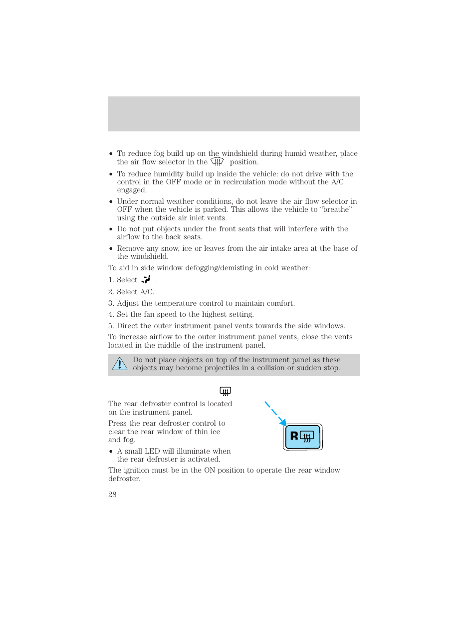 Climate controls | FORD 2004 Taurus v.2 User Manual | Page 28 / 248