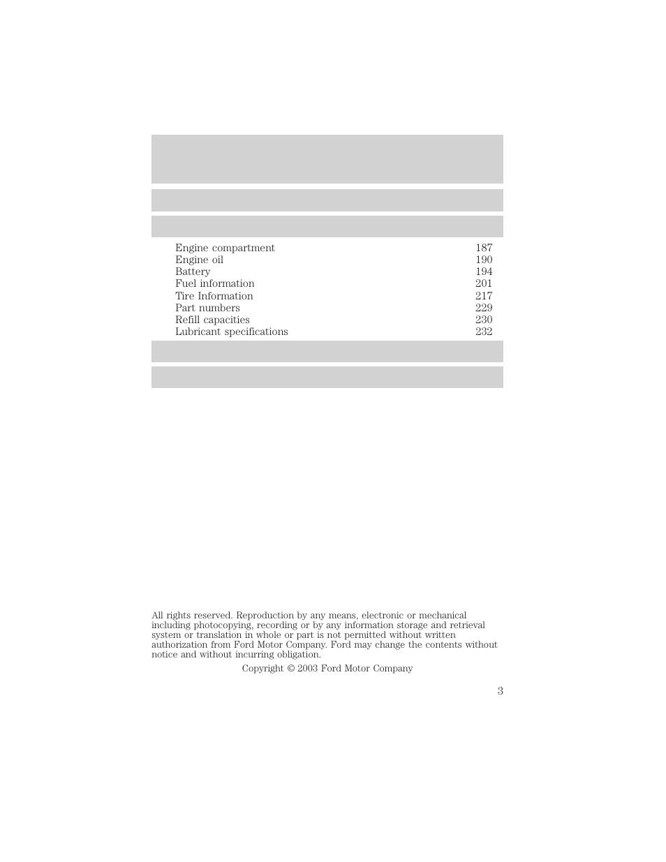 FORD 2004 Taurus v.2 User Manual | Page 3 / 248