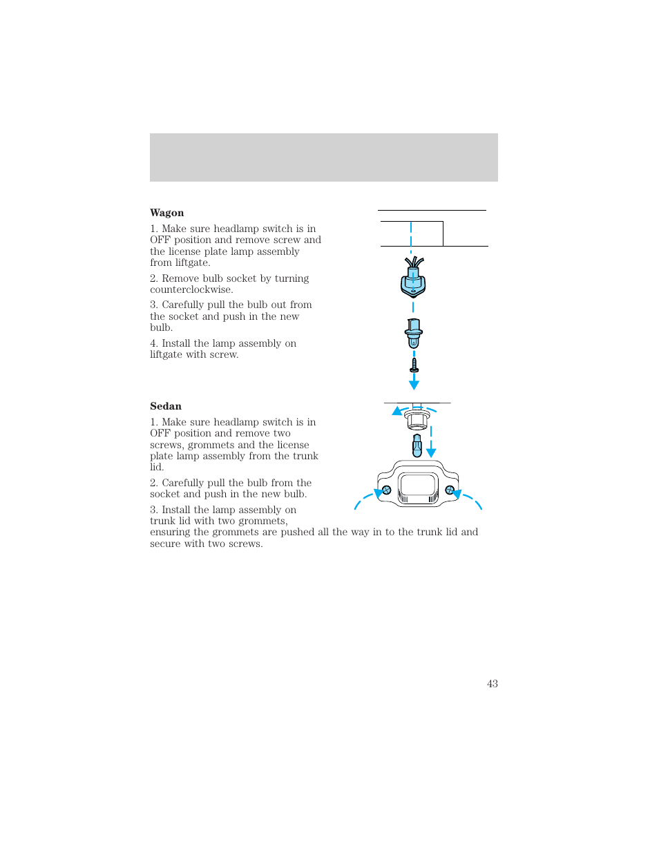 Lights | FORD 2004 Taurus v.2 User Manual | Page 43 / 248