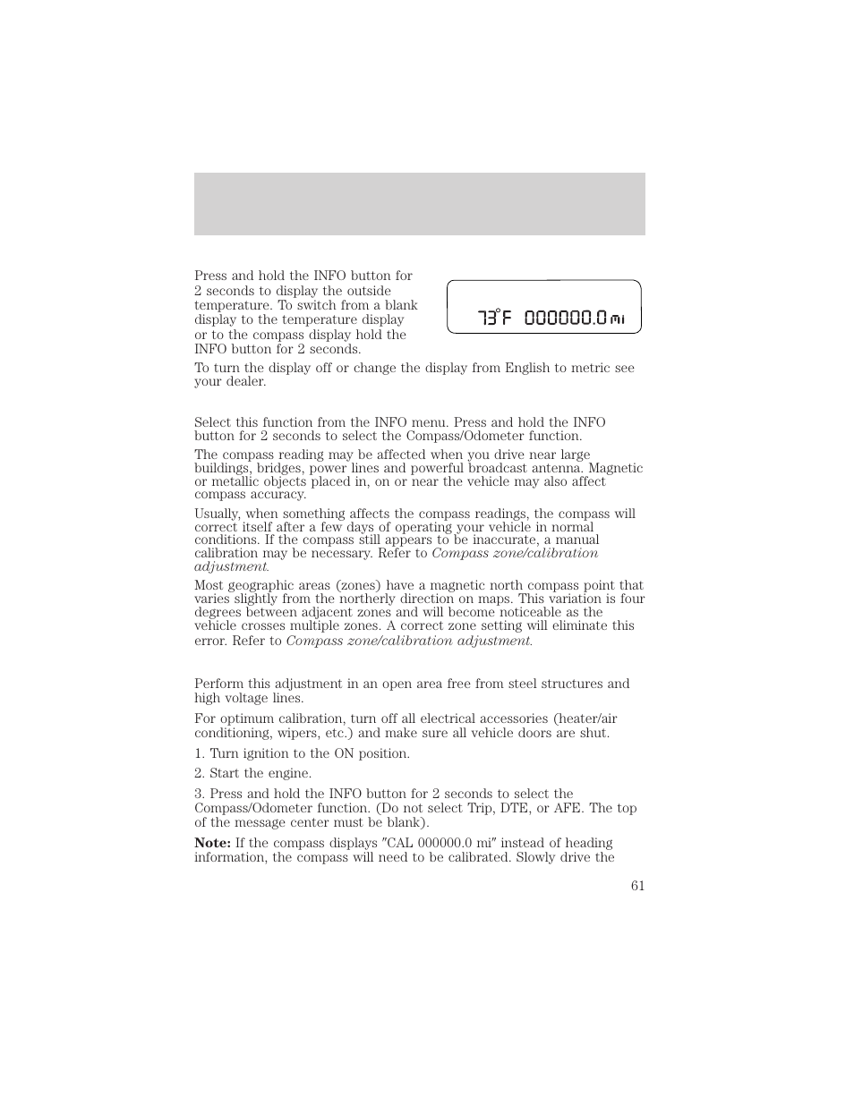 Driver controls | FORD 2004 Taurus v.2 User Manual | Page 61 / 248