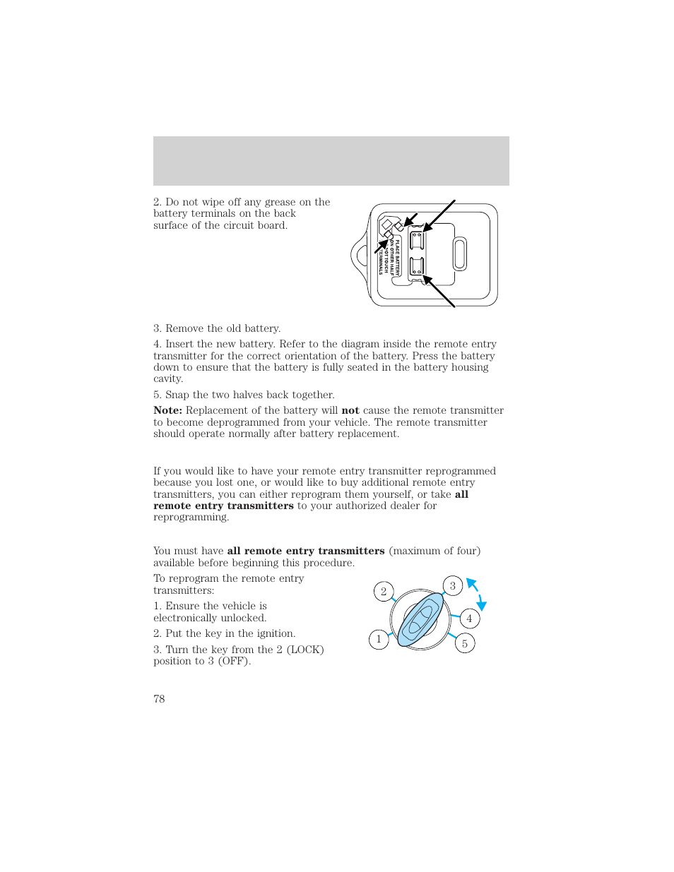 Locks and security | FORD 2004 Taurus v.2 User Manual | Page 78 / 248