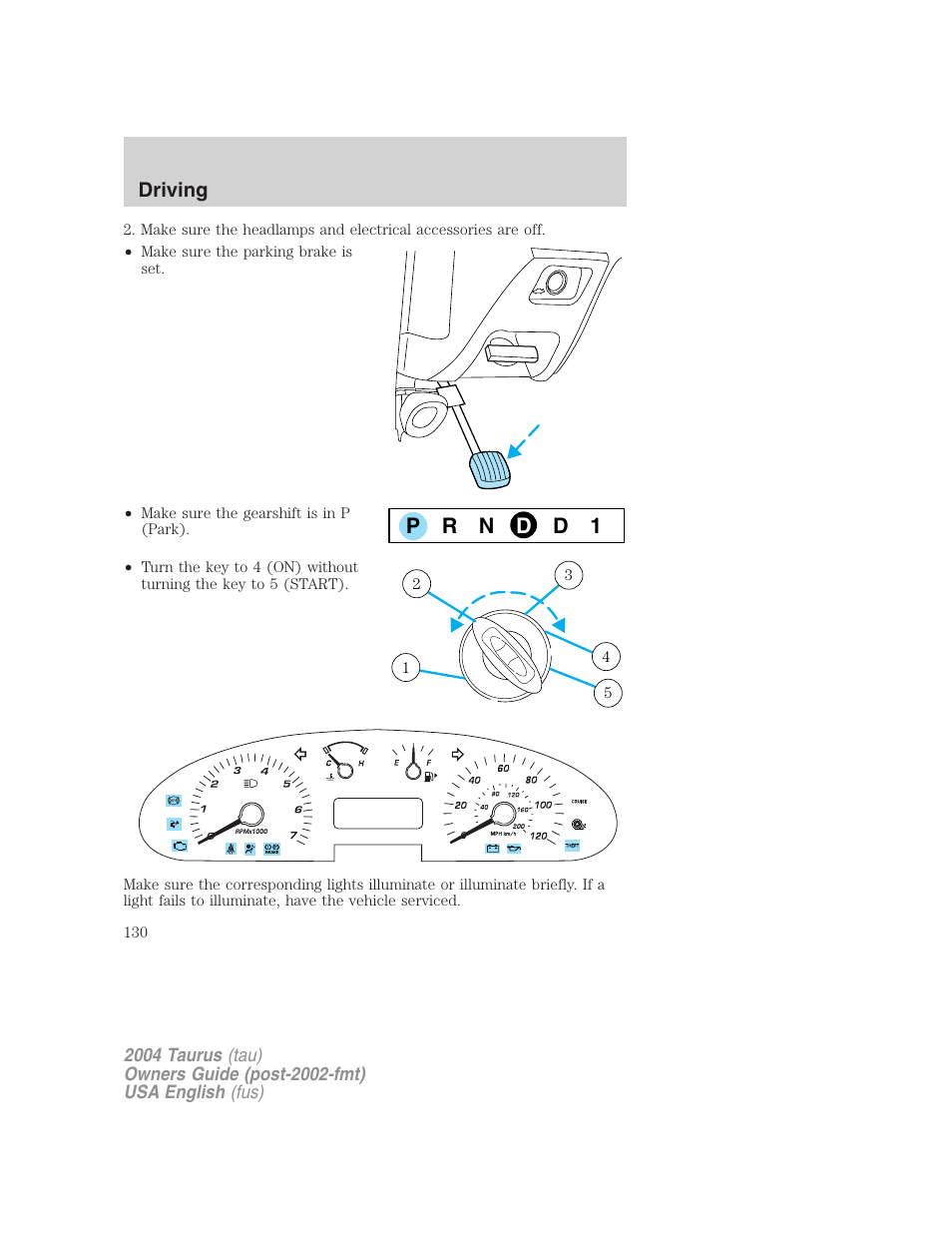 FORD 2004 Taurus v.3 User Manual | Page 130 / 248