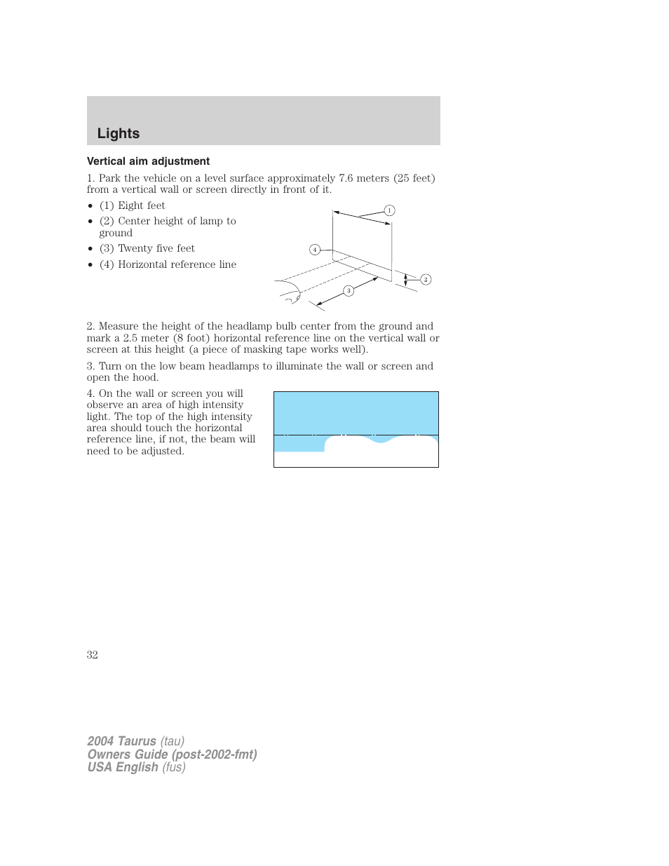 Lights | FORD 2004 Taurus v.3 User Manual | Page 32 / 248