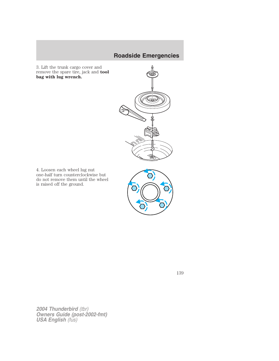 FORD 2004 Thunderbird v.2 User Manual | Page 139 / 224