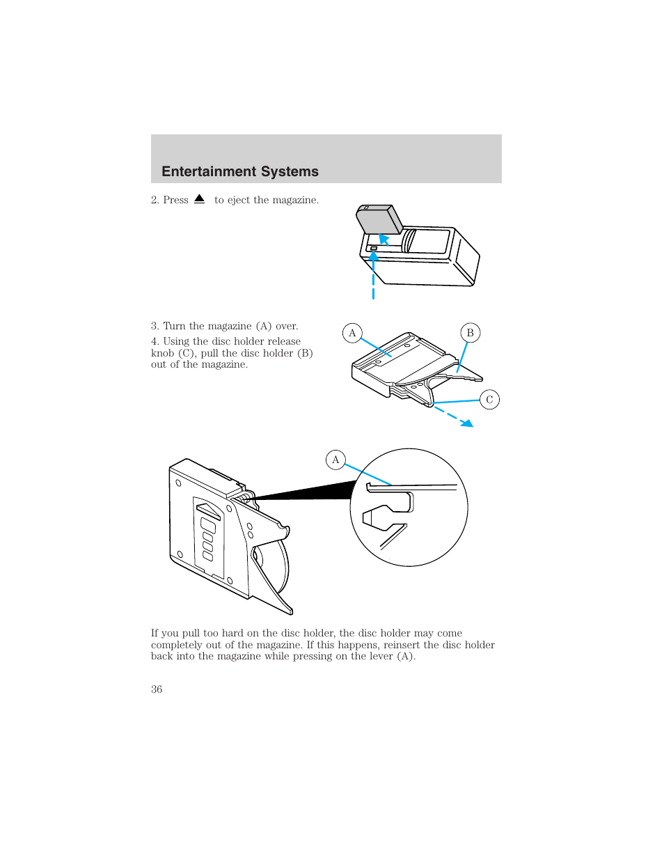 Entertainment systems | FORD 2003 Crown Victoria v.1 User Manual | Page 36 / 232