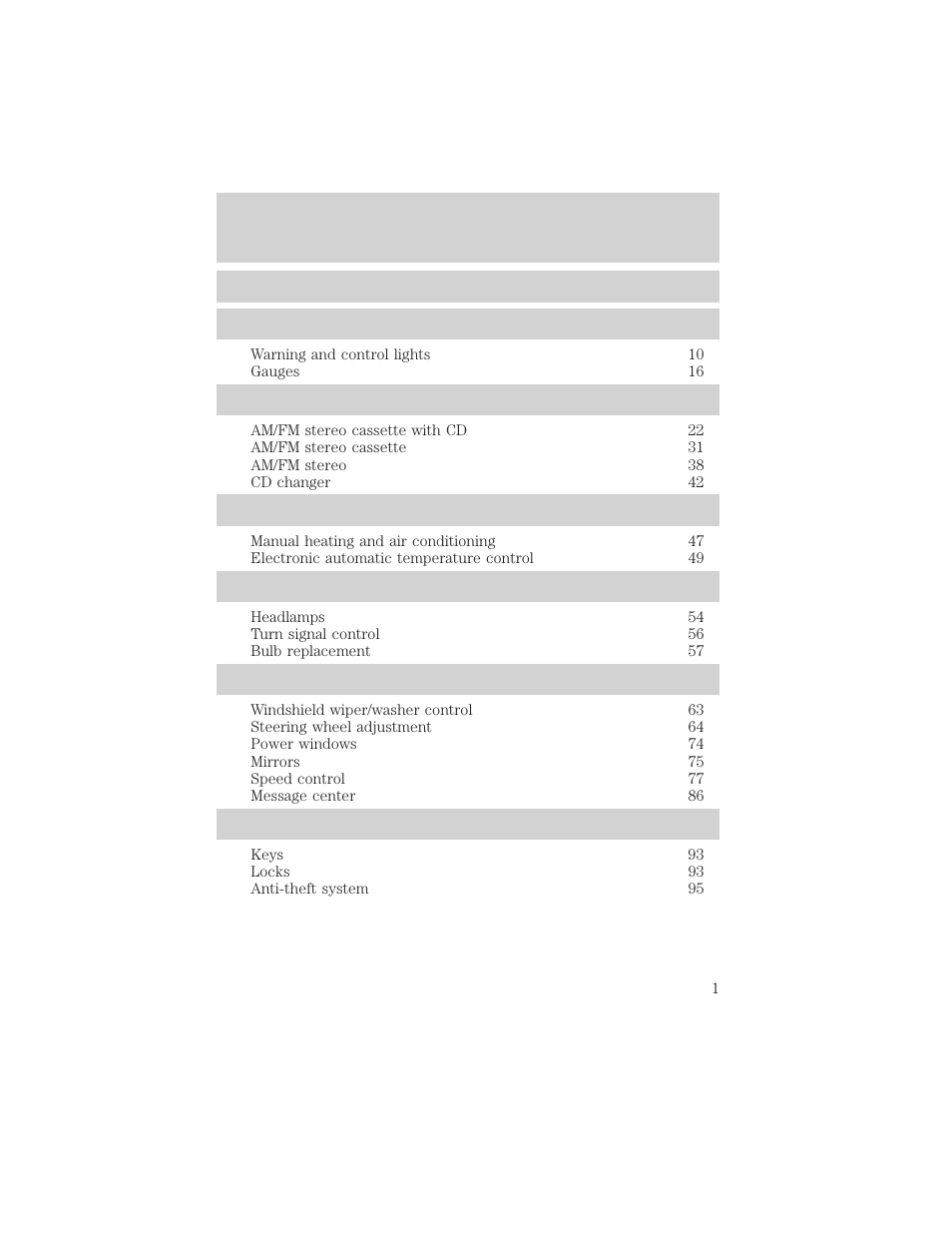 FORD 2003 Crown Victoria v.2 User Manual | 248 pages