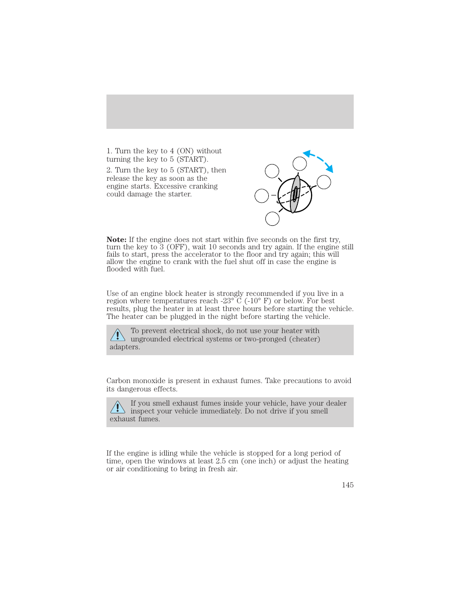 Driving | FORD 2003 Crown Victoria v.2 User Manual | Page 145 / 248