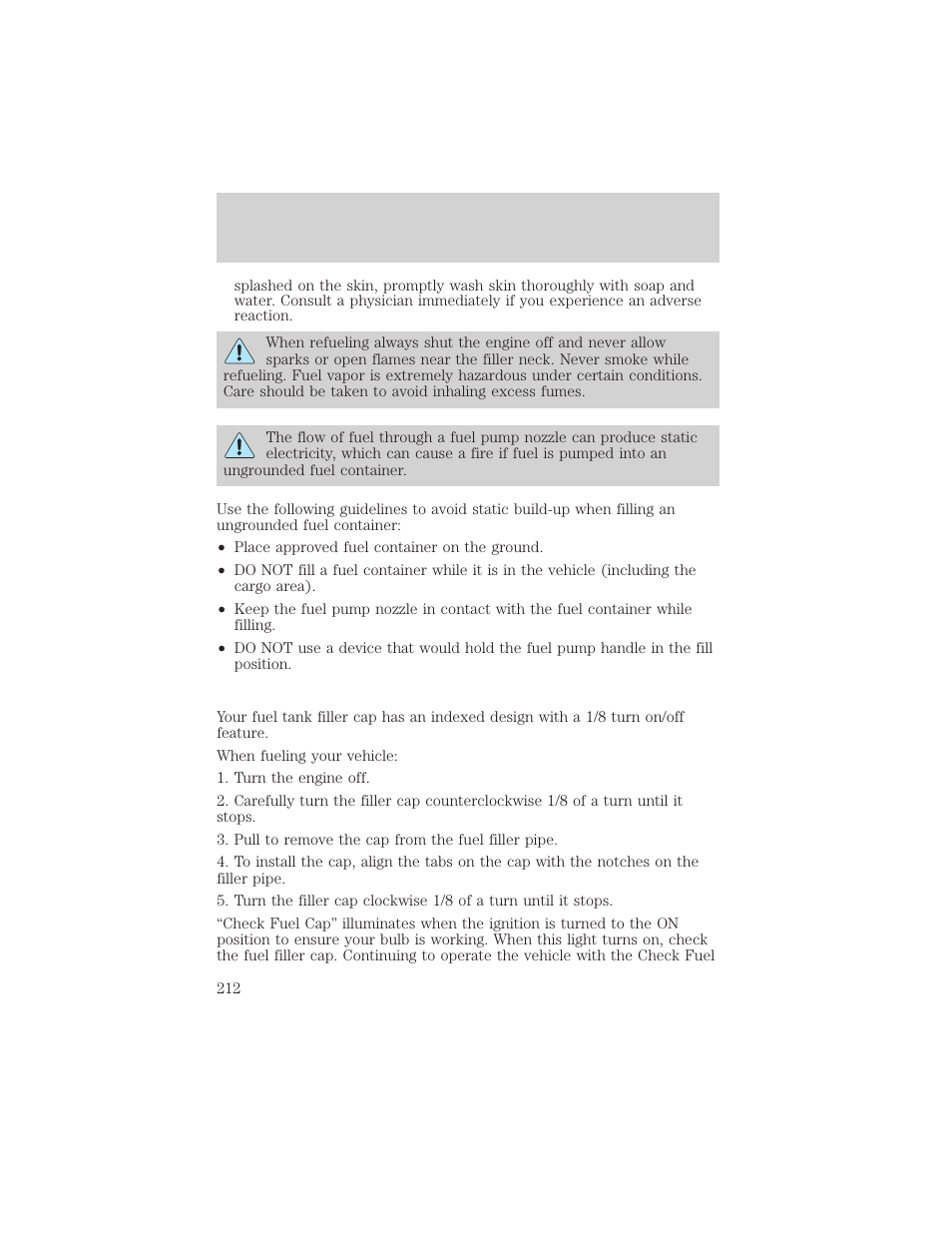 Maintenance and specifications | FORD 2003 Crown Victoria v.2 User Manual | Page 212 / 248