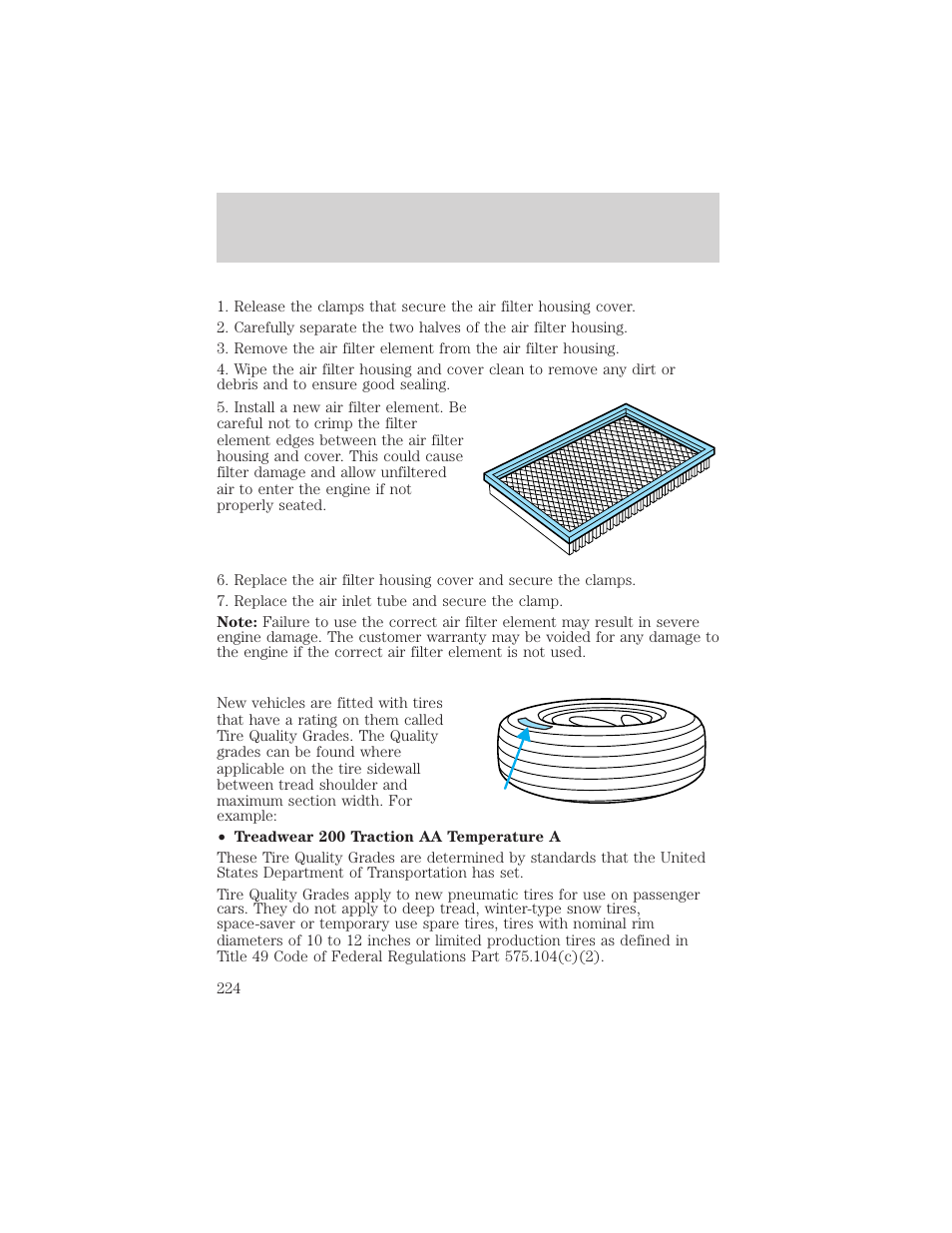 Maintenance and specifications | FORD 2003 Crown Victoria v.2 User Manual | Page 224 / 248