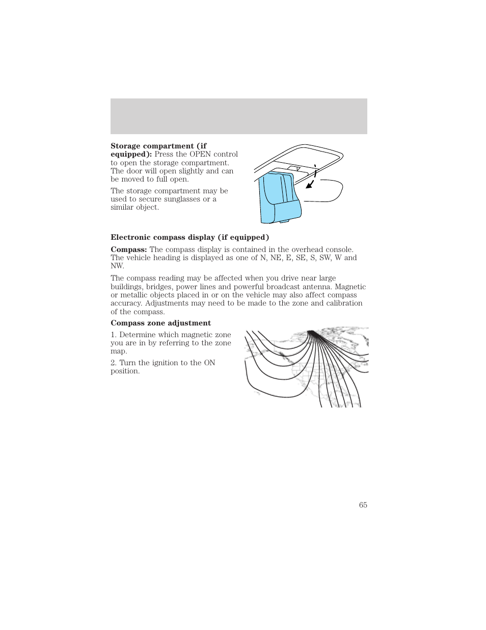 Driver controls | FORD 2003 Crown Victoria v.2 User Manual | Page 65 / 248