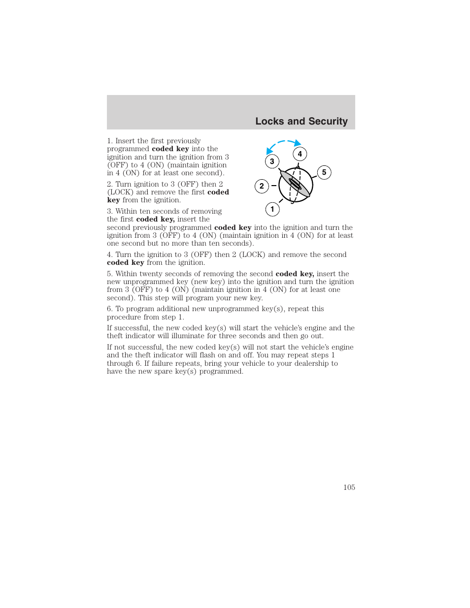 Locks and security | FORD 2003 Crown Victoria v.3 User Manual | Page 105 / 248