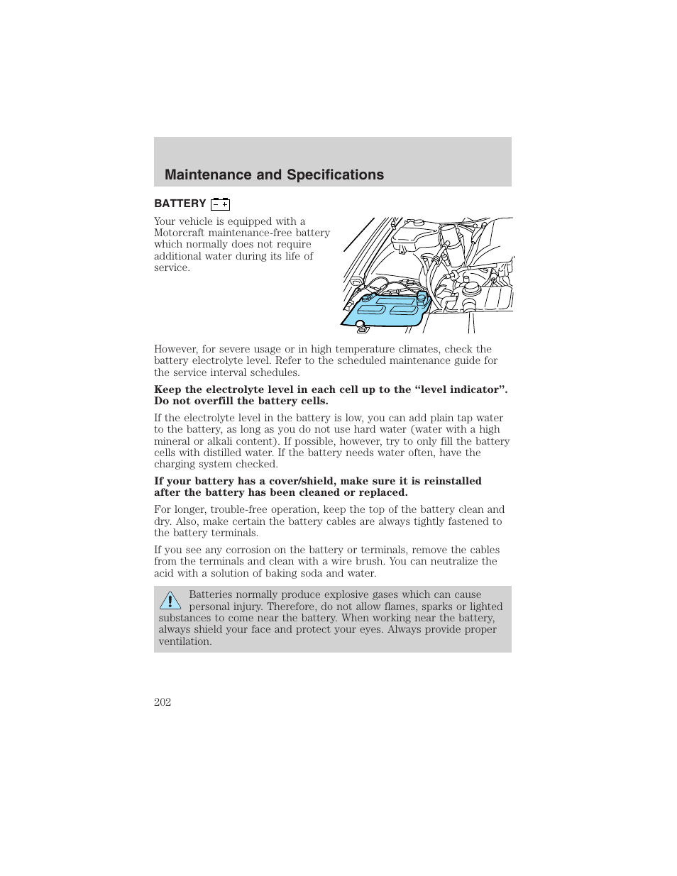 Maintenance and specifications | FORD 2003 Crown Victoria v.3 User Manual | Page 202 / 248