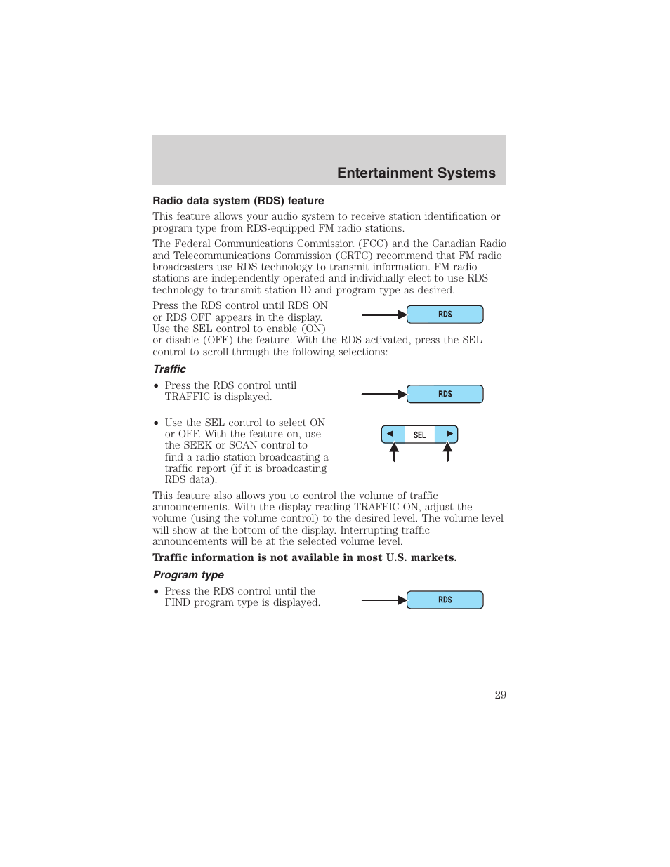 Entertainment systems | FORD 2003 Crown Victoria v.3 User Manual | Page 29 / 248