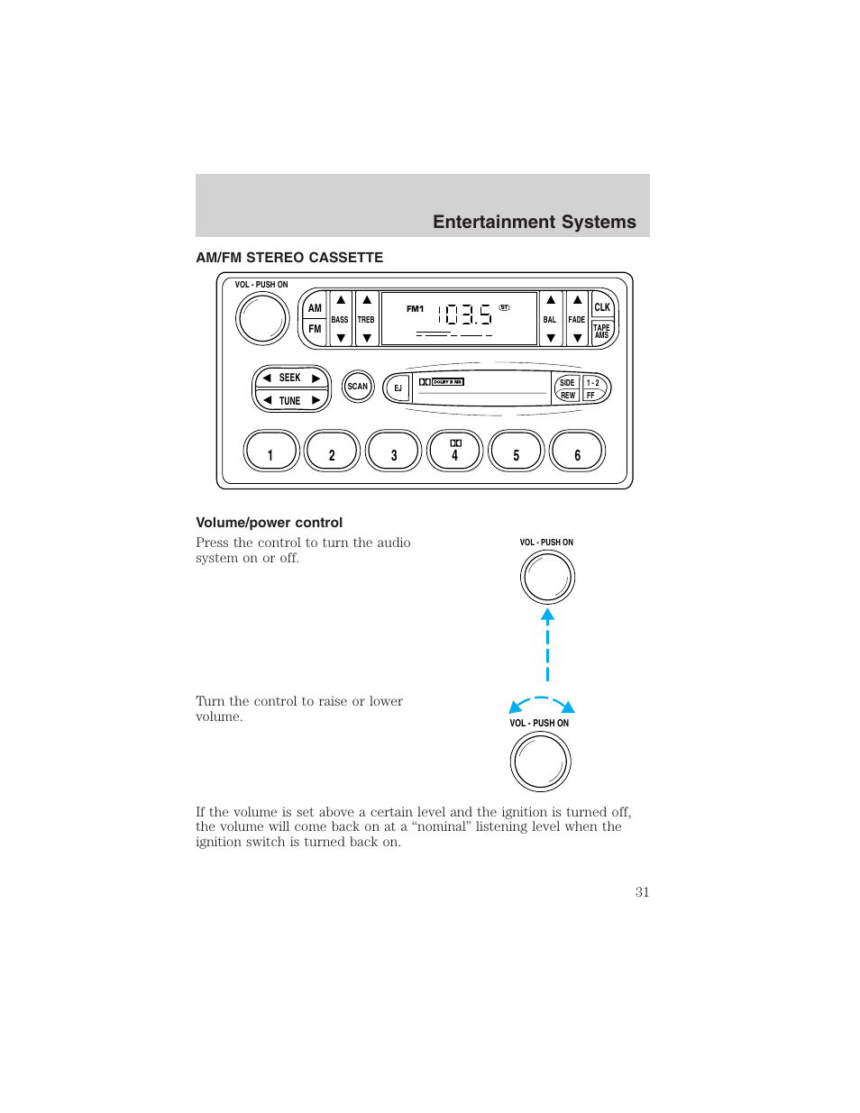 Entertainment systems | FORD 2003 Crown Victoria v.3 User Manual | Page 31 / 248