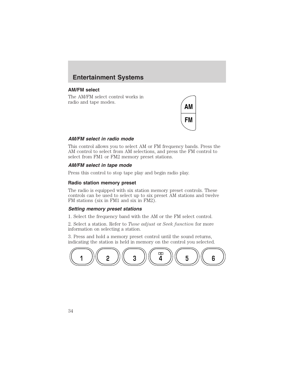 FORD 2003 Crown Victoria v.3 User Manual | Page 34 / 248