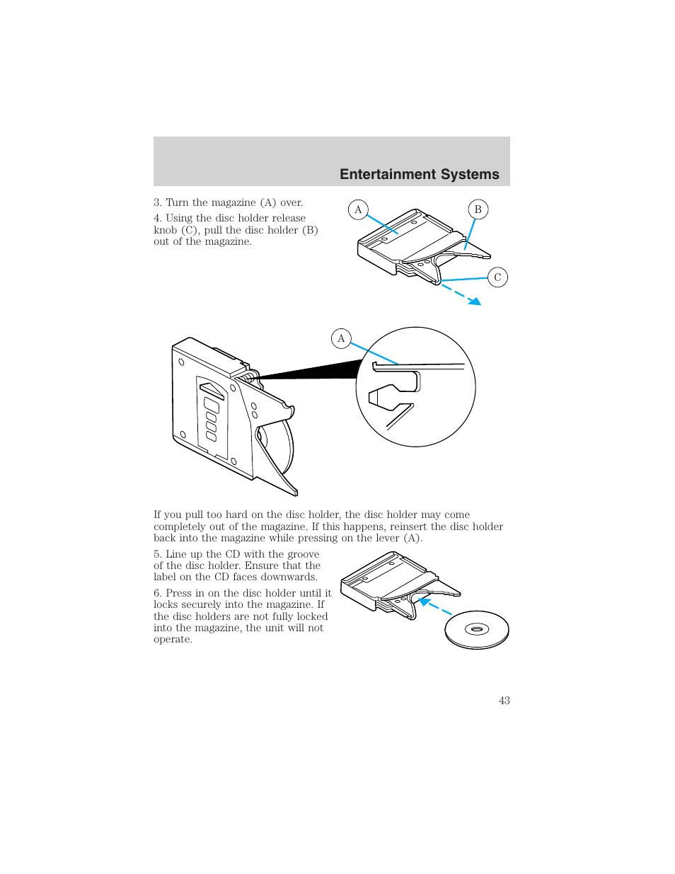 Entertainment systems | FORD 2003 Crown Victoria v.3 User Manual | Page 43 / 248