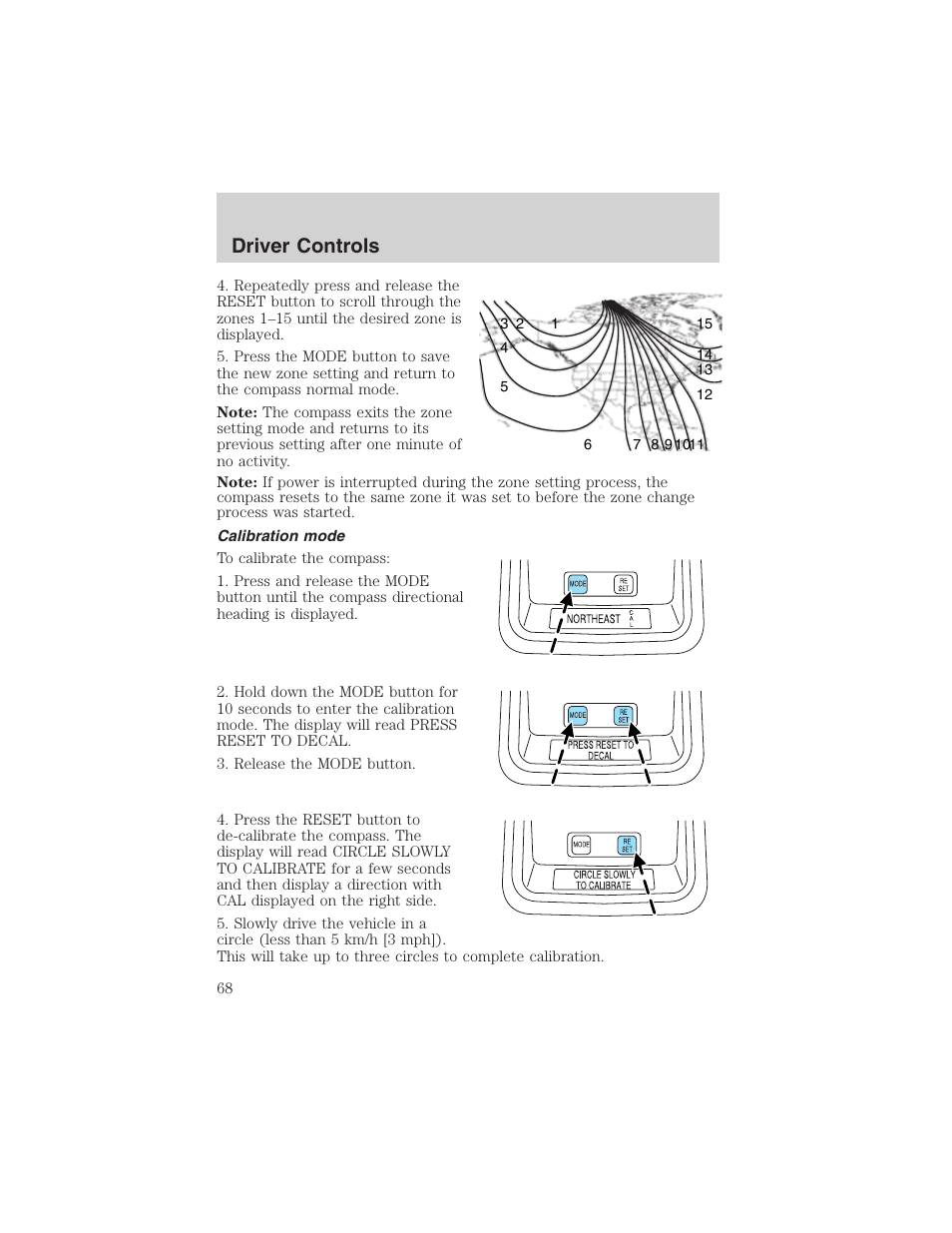 Driver controls | FORD 2003 Crown Victoria v.3 User Manual | Page 68 / 248