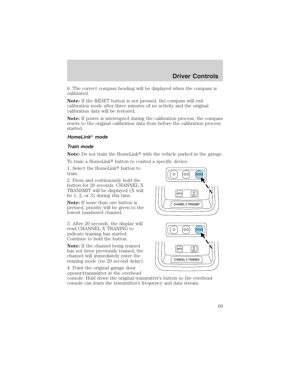 Driver controls | FORD 2003 Crown Victoria v.3 User Manual | Page 69 / 248