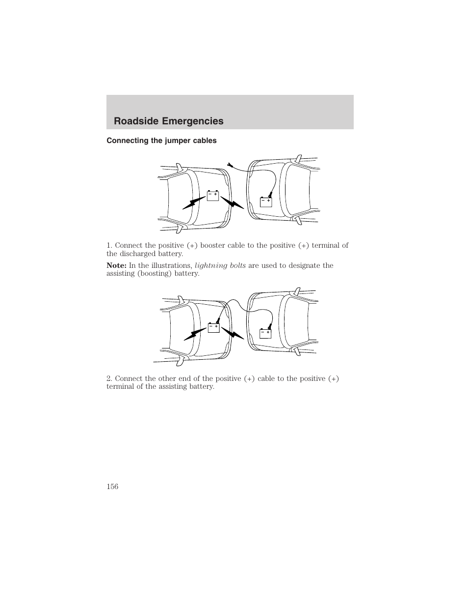 Roadside emergencies | FORD 2003 E-550 v.1 User Manual | Page 156 / 232