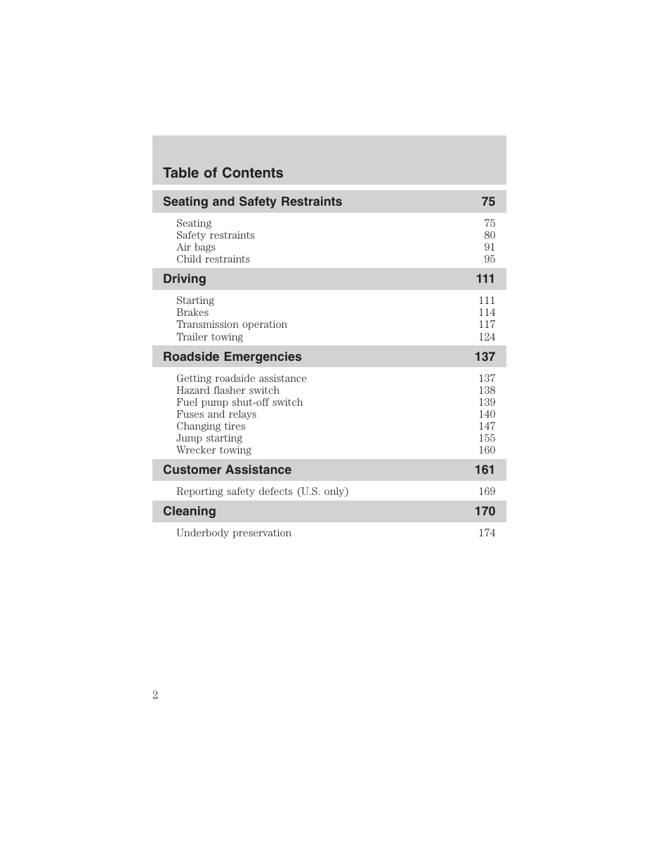 FORD 2003 E-550 v.1 User Manual | Page 2 / 232