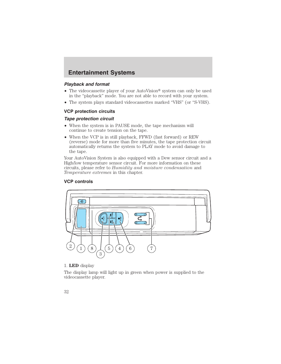Entertainment systems | FORD 2003 E-550 v.1 User Manual | Page 32 / 232