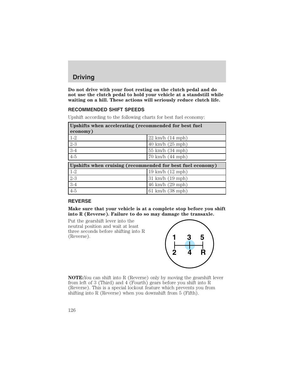 FORD 2003 Escape v.1 User Manual | Page 126 / 240