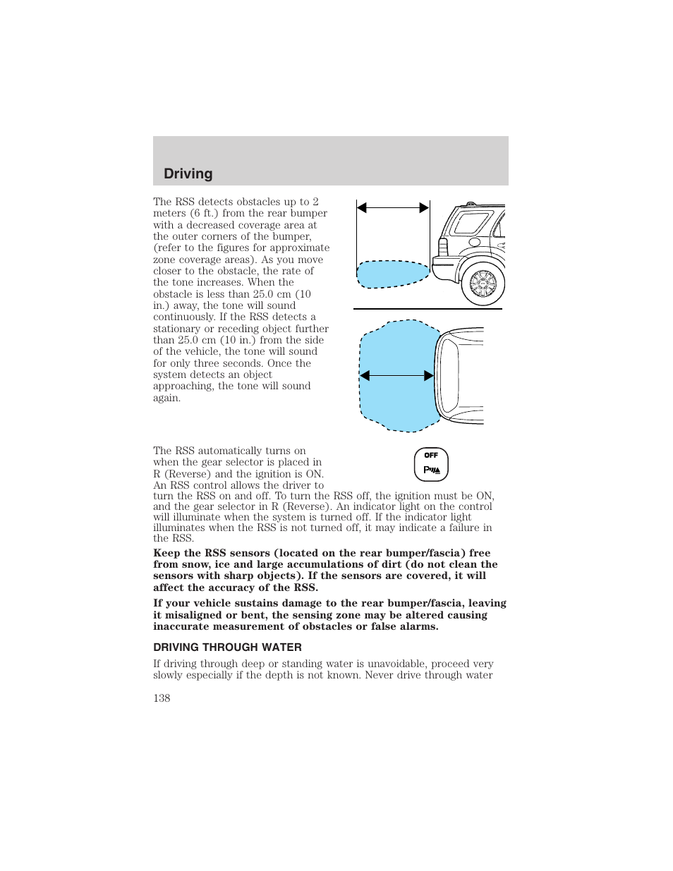 Driving | FORD 2003 Escape v.1 User Manual | Page 138 / 240