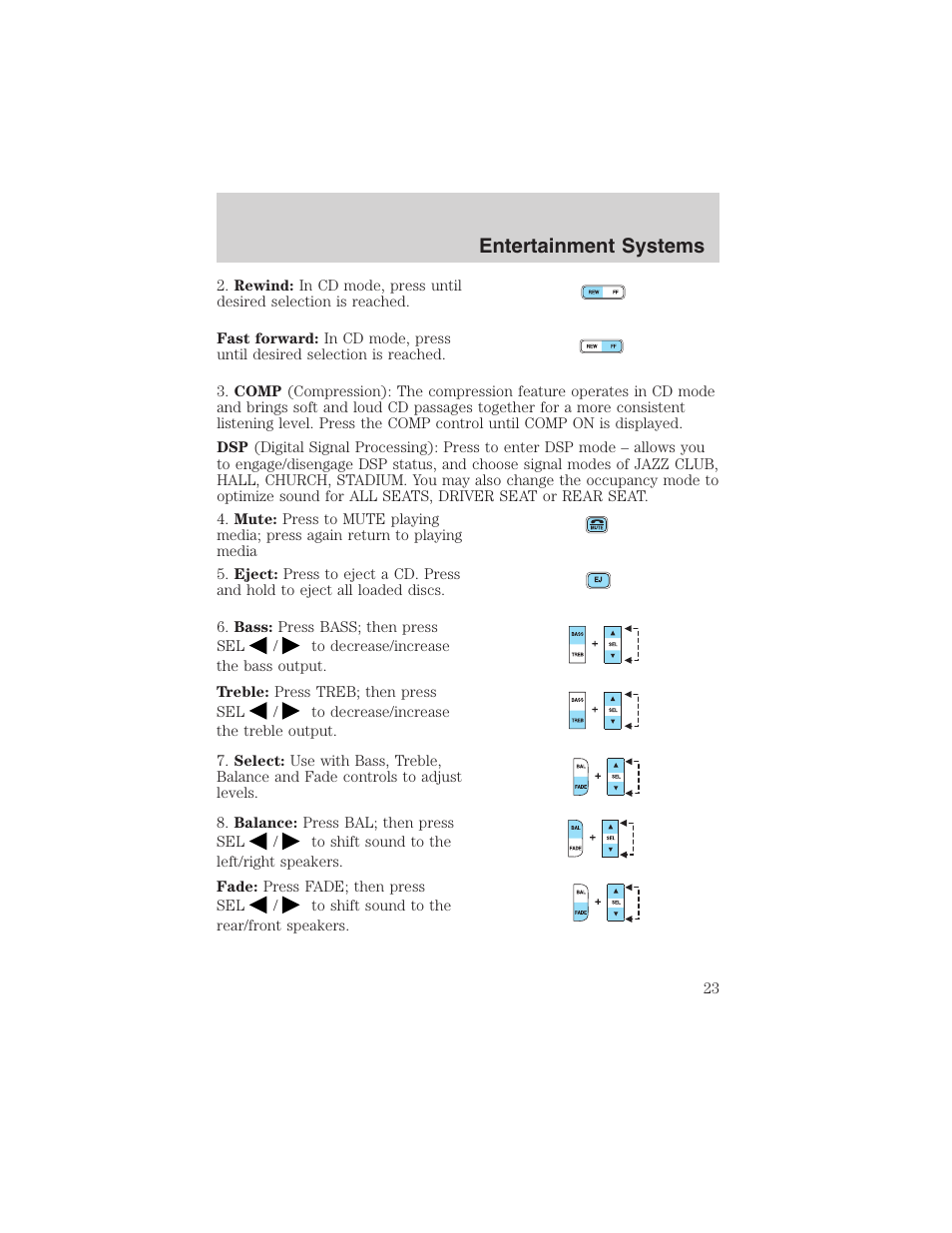 Entertainment systems | FORD 2003 Escape v.1 User Manual | Page 23 / 240