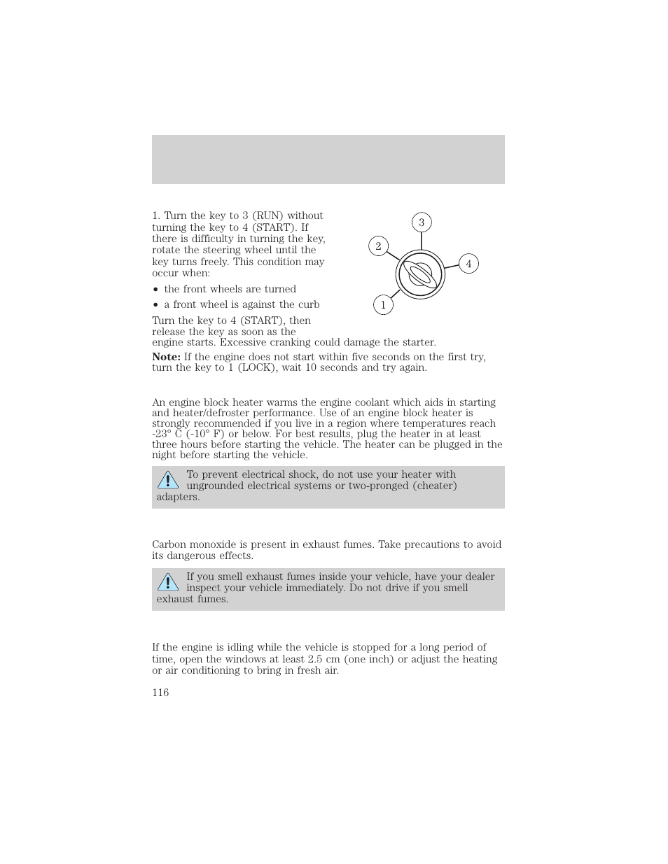 Driving | FORD 2003 Escape v.2 User Manual | Page 116 / 240