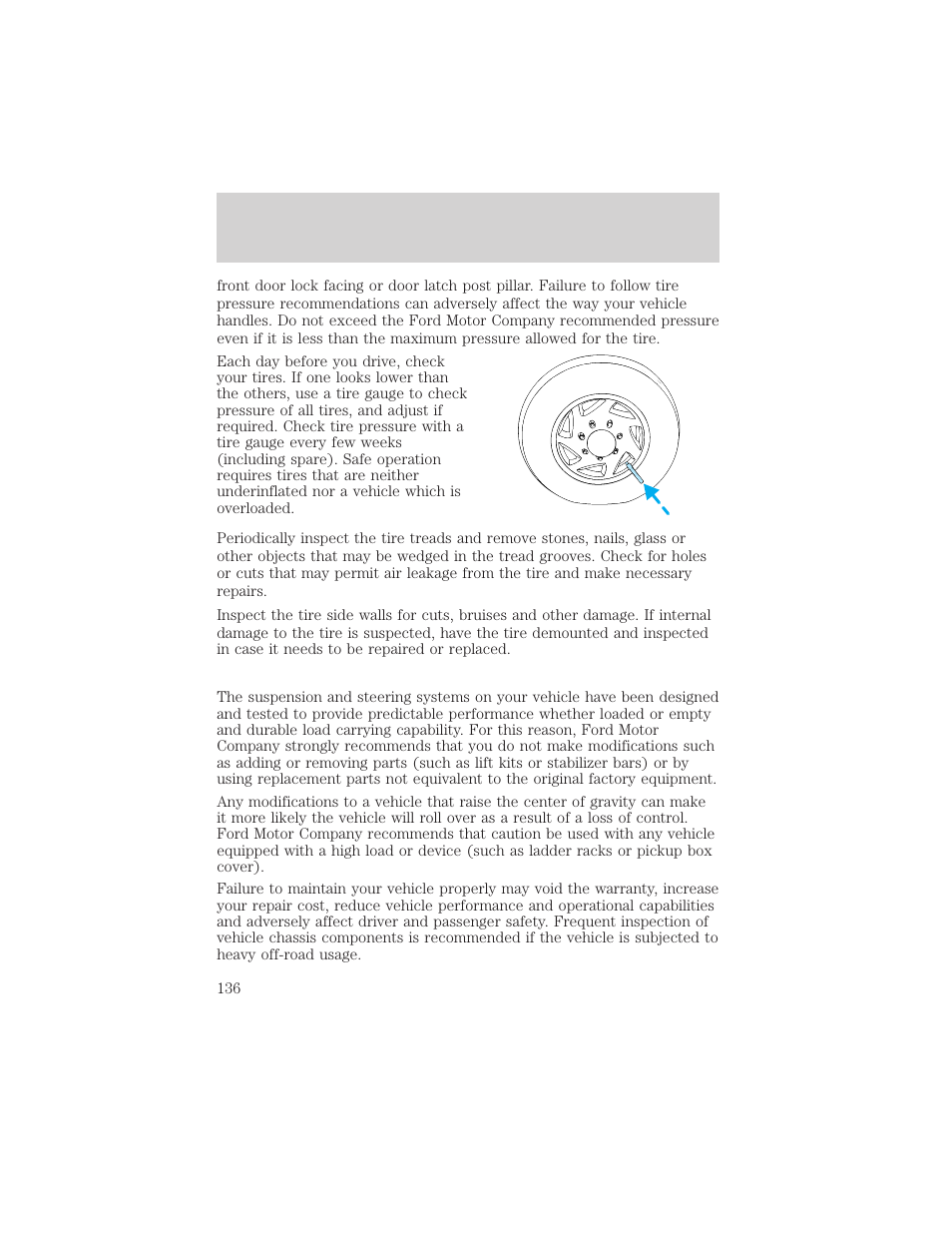 Driving | FORD 2003 Escape v.2 User Manual | Page 136 / 240