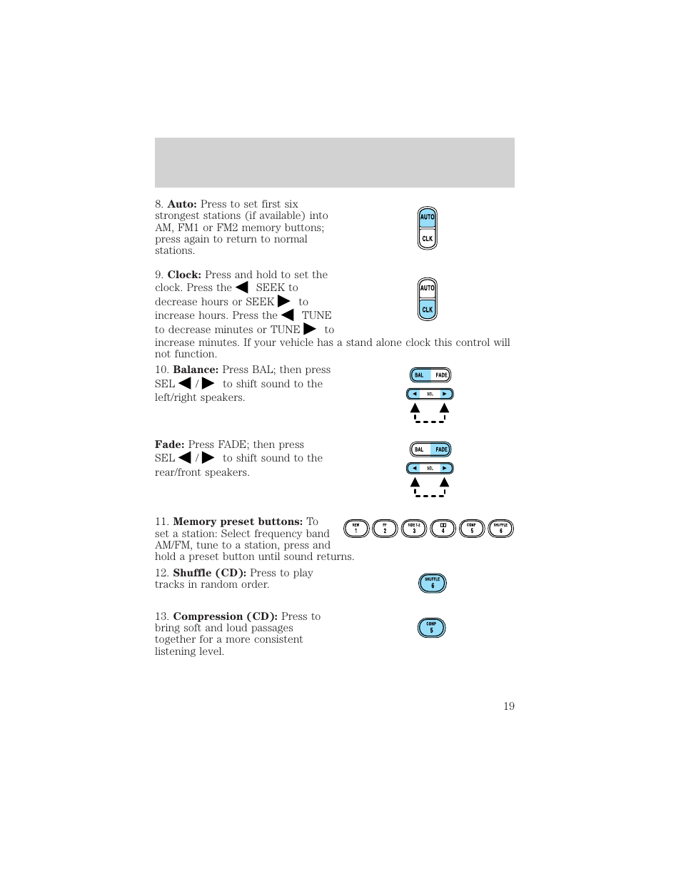 Entertainment systems | FORD 2003 Escape v.2 User Manual | Page 19 / 240
