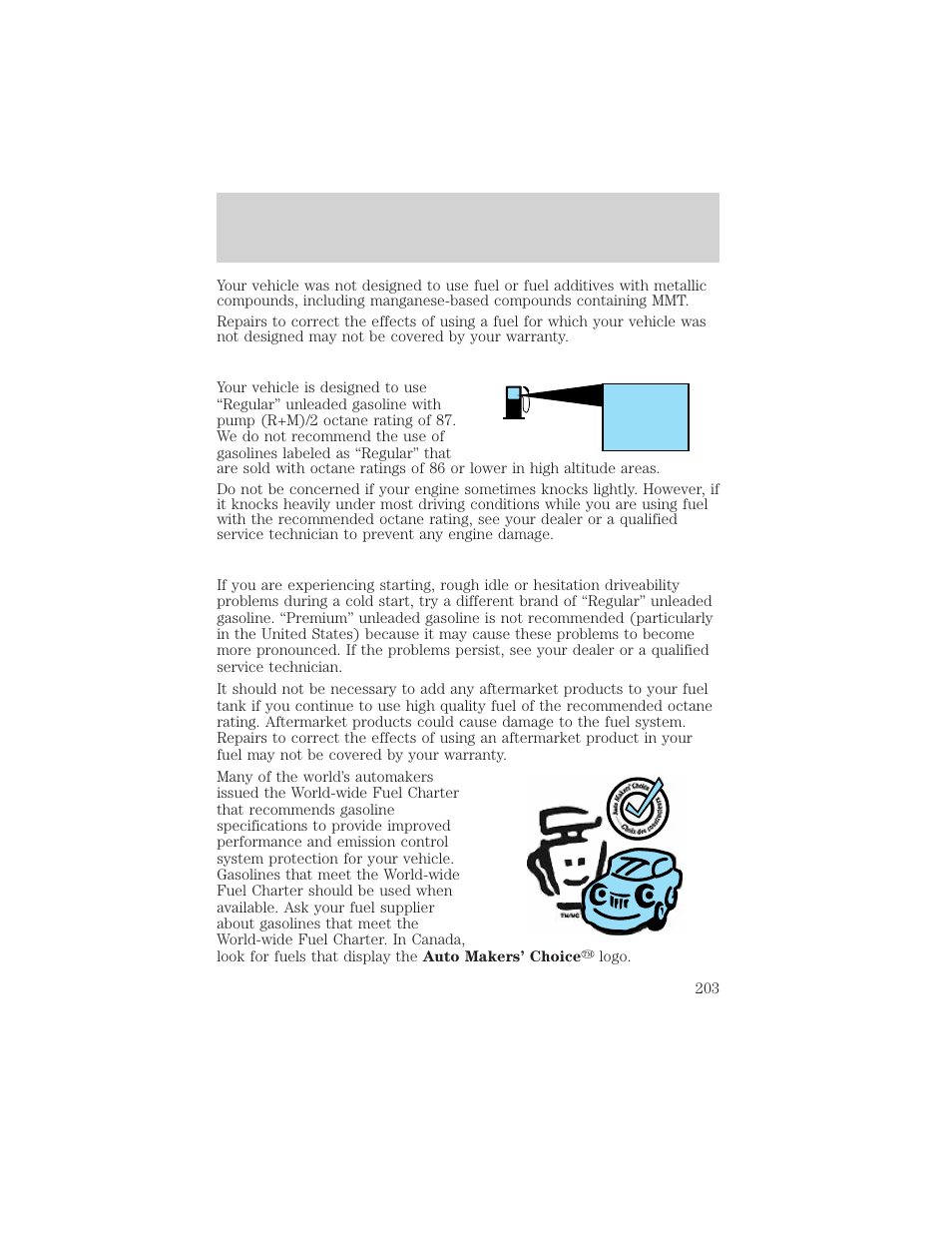 FORD 2003 Escape v.2 User Manual | Page 203 / 240