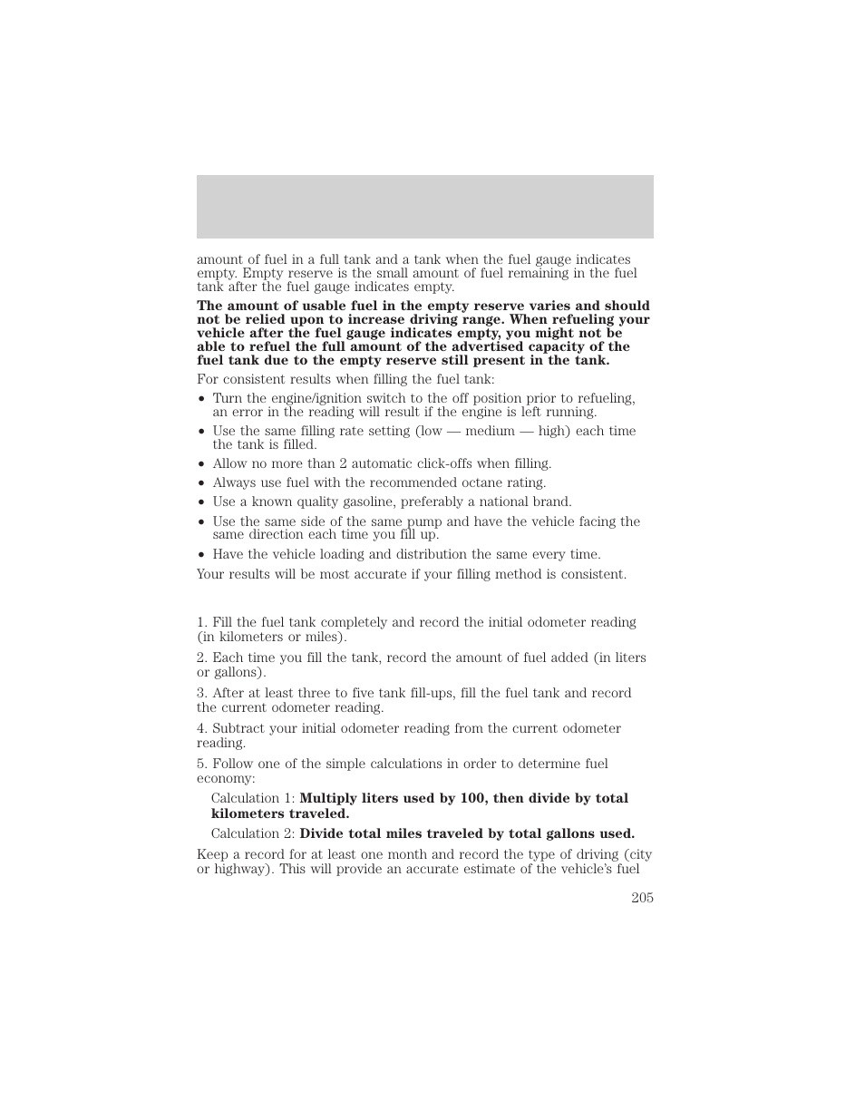 Maintenance and specifications | FORD 2003 Escape v.2 User Manual | Page 205 / 240
