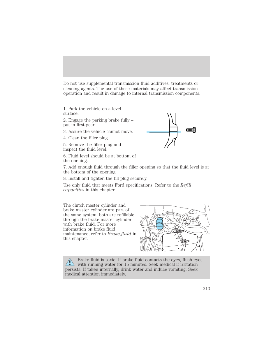 Maintenance and specifications | FORD 2003 Escape v.2 User Manual | Page 213 / 240